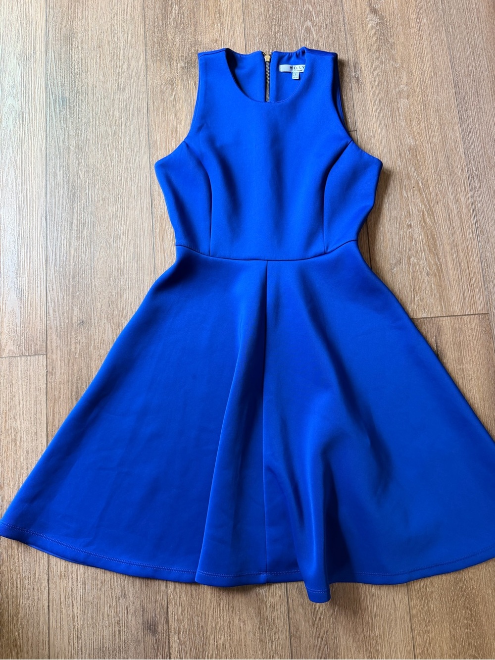 Milly Cobalt Blue Sleeveless Skater Dress